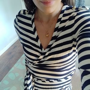 Nautical Wrap Dress